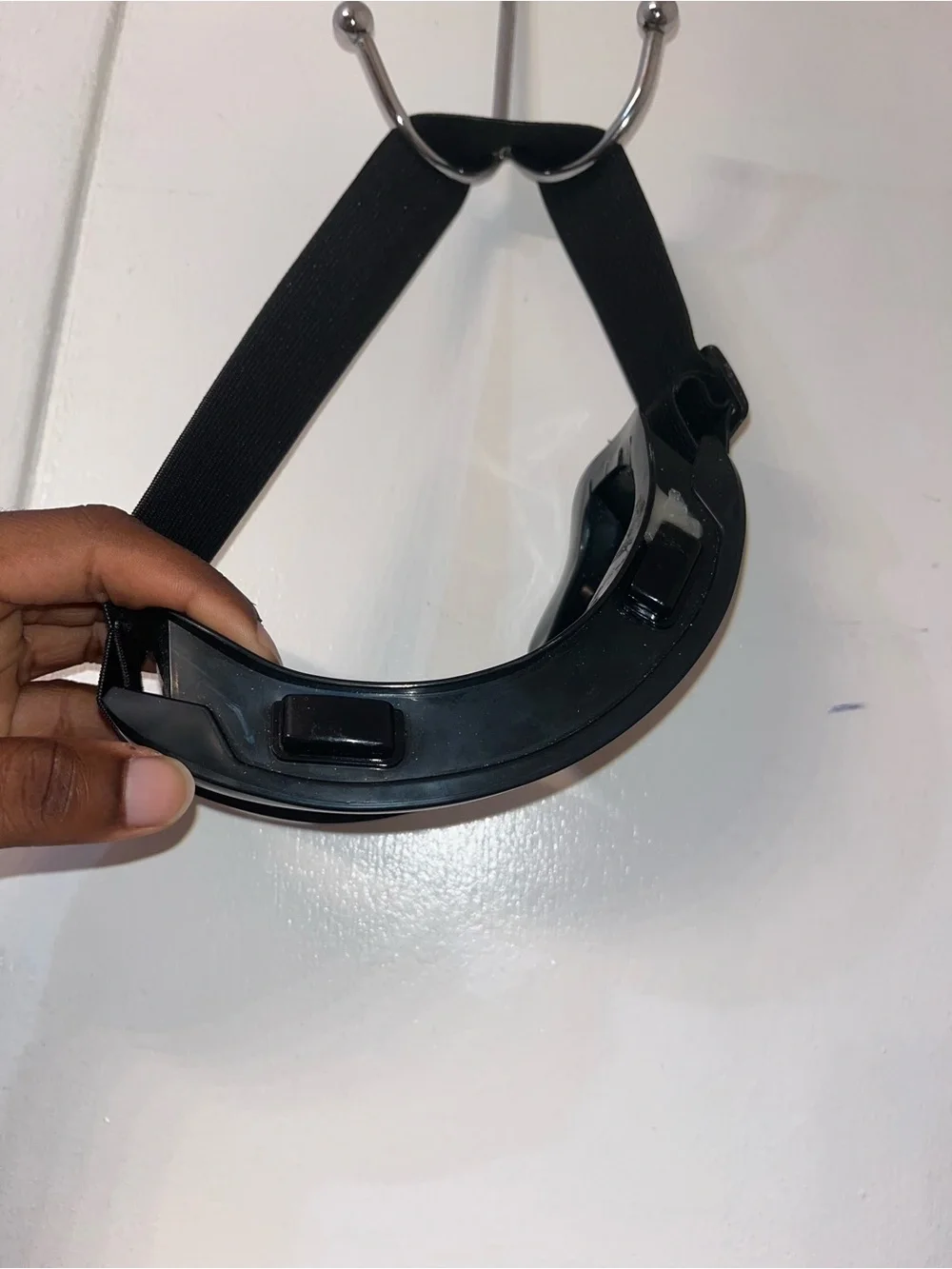 Black Mirrored Lens VR/AR Goggles - Black